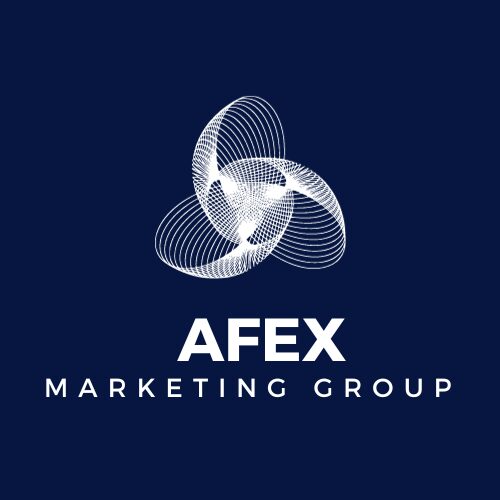 afex marketing blue logo. Afex marketing group is a digital marketing agency focused on helping small business owners.